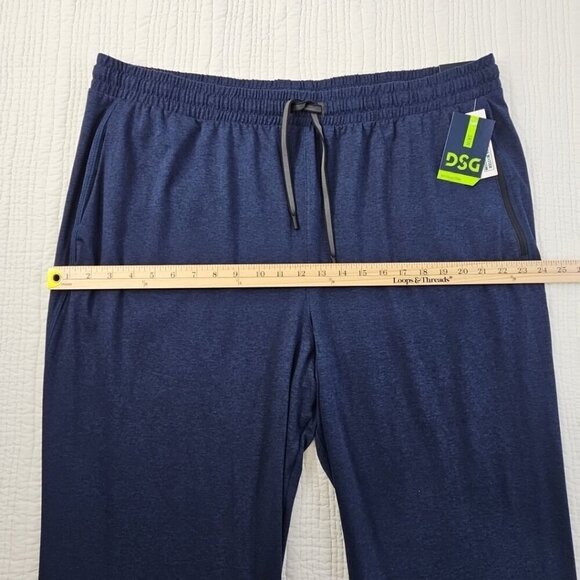 DSG Daily Jogger Men's 2XL Navy Blue Elastic Waist NEW Cuffed Hem NWT Zipper Pkt - Picture 12 of 16